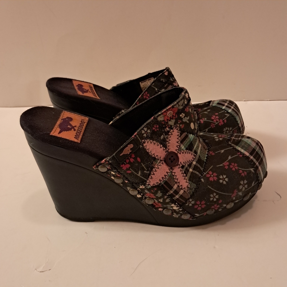 Rocketdog Clogs Women's 8 Platform Patchwork Retr… - image 1